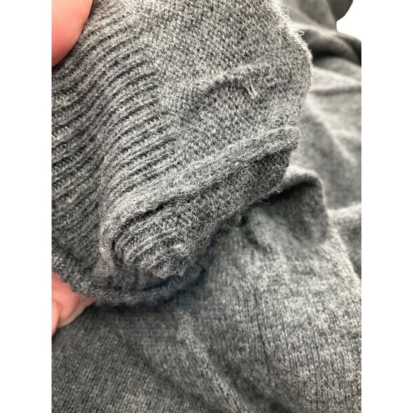 Alice + Olivia Gray Off-Shoulder Cashmere Sweater Womens S preppy classic soft - Picture 4 of 13